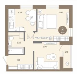 Новостройки, 2-комн., Нижний Новгород