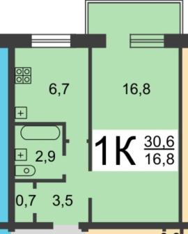 , 1-комн., Нижний Новгород